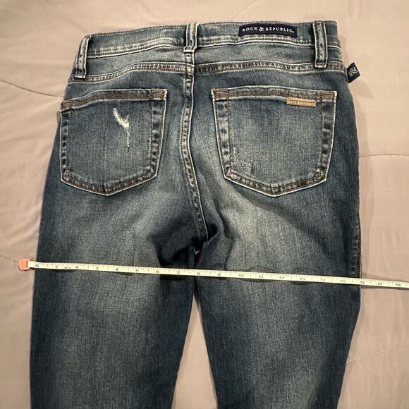 Rock & Republic Size 2 Distressed Skinny Jeans - Picture 4 of 10